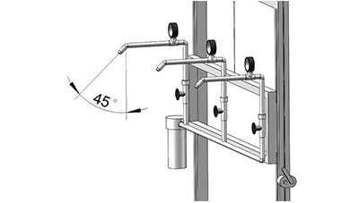 45 ° Watering Test UL Rain Test Apparatus 4 Spray Heads